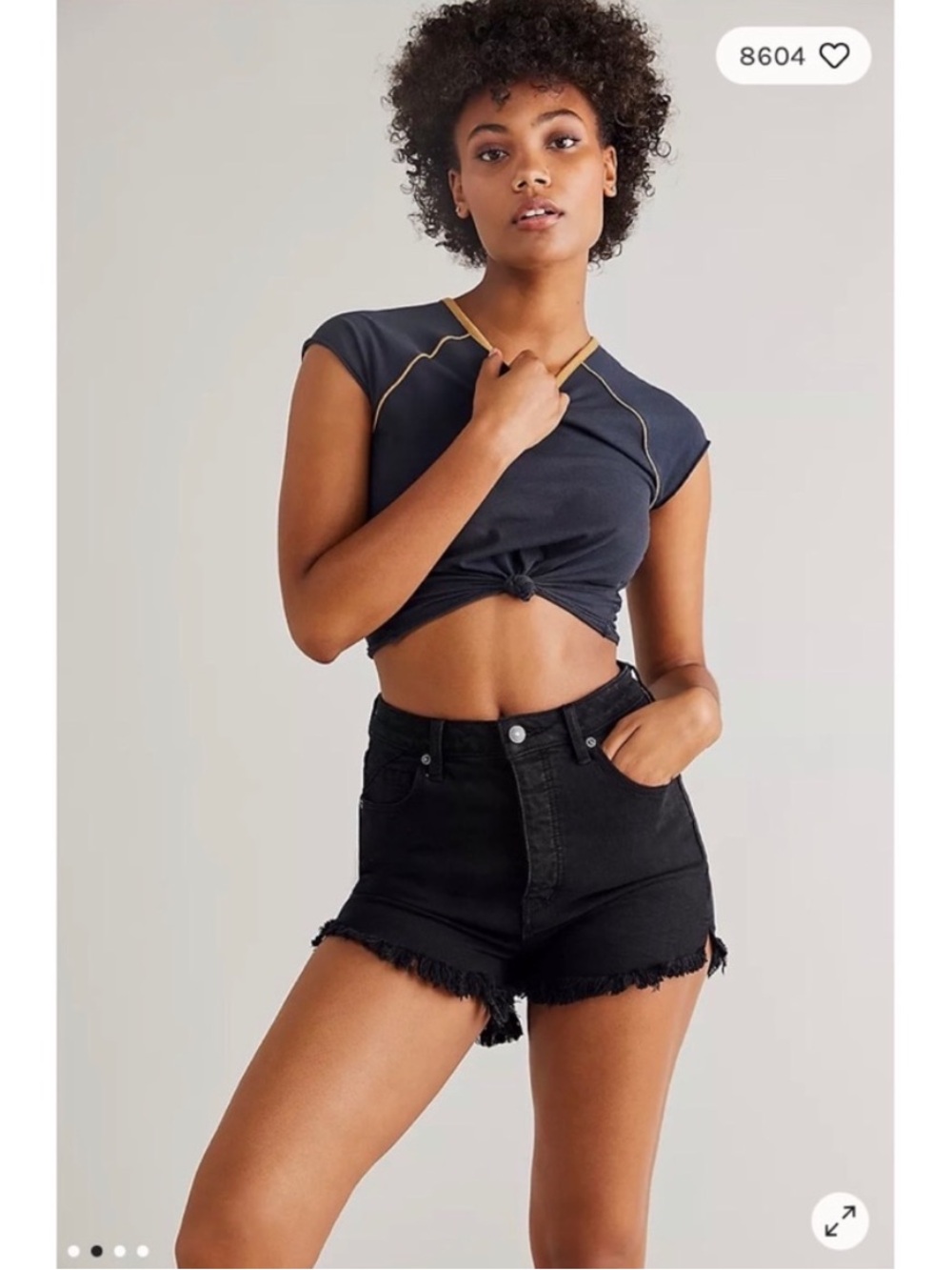Free People Black Shorts